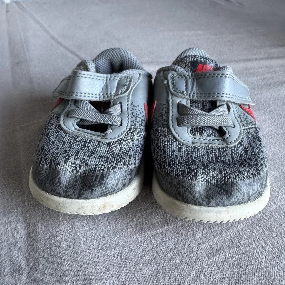 Size‎ 4c - Nike FLEX CONTACT (TDV) Toddlers Grey/Red 917935-003 Shoes